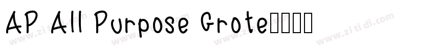 AP All Purpose Grote字体转换